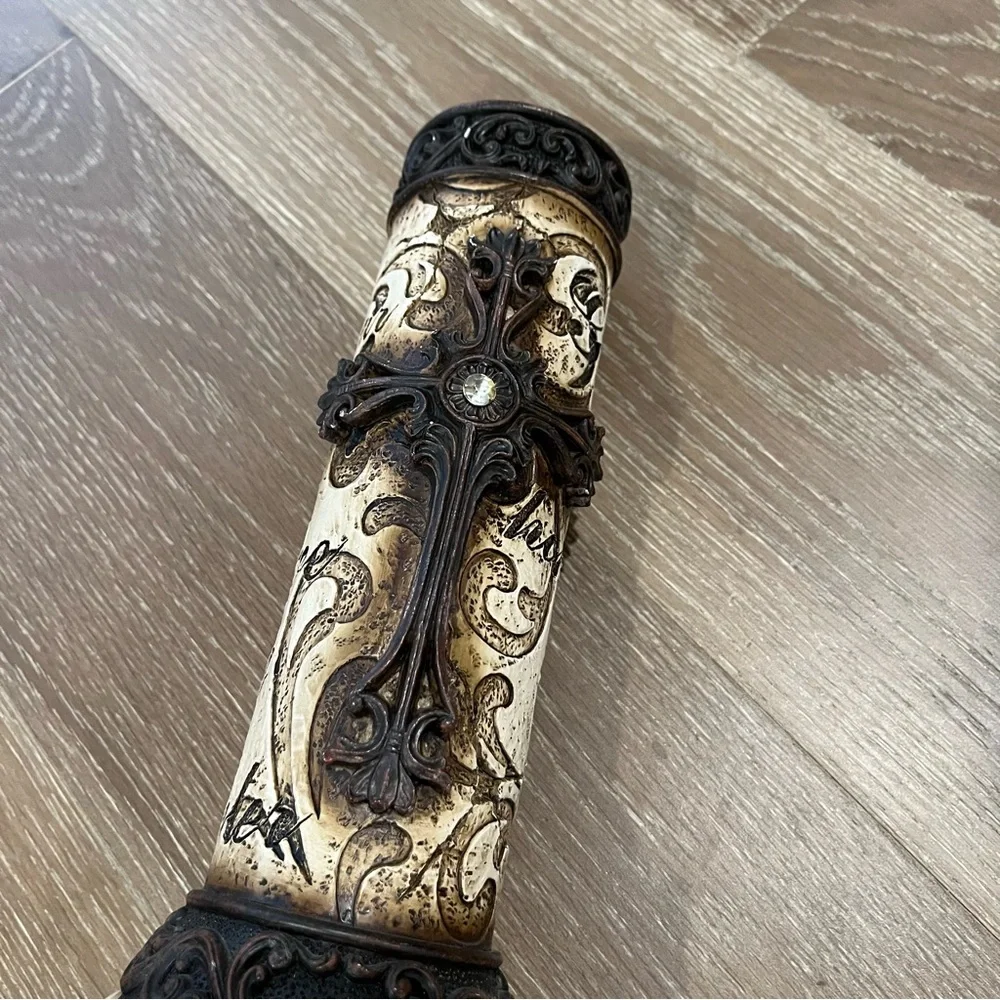 Christian Religious Cross Candle Holder